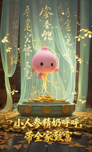 小人参精奶呼呼带全家暴富（58集）每日分享短剧