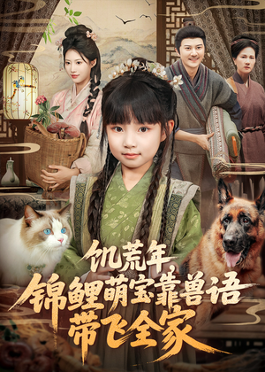 饥荒年，锦鲤萌宝靠兽语带飞全家（75集）古代短剧推荐