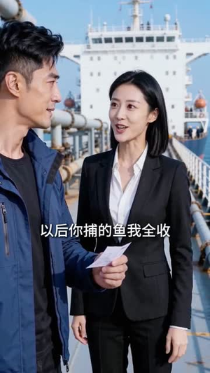 开局一艘破船，我捕获天价金枪鱼（49集）最近很火的短剧