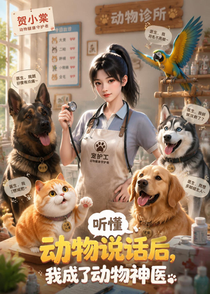 听懂动物说话后，我成了动物神医（47集）热门短剧追不停